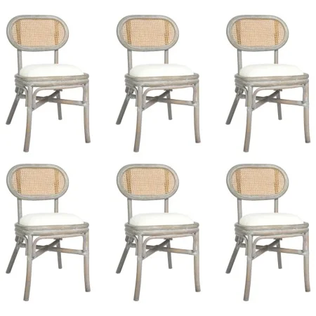Sillas de comedor 6 unidades lino gris de vidaXL, Sillas de comedor - Ref: Foro24-3071724, Precio: 532,91 €, Descuento: %