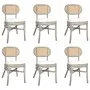 Sillas de comedor 6 unidades lino gris de vidaXL, Sillas de comedor - Ref: Foro24-3071724, Precio: 532,91 €, Descuento: %