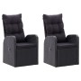Juego de comedor para jardín 3 piezas negro de vidaXL, Conjuntos de jardín - Ref: Foro24-3068711, Precio: 433,71 €, Descuento: %