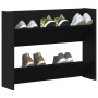 Armario Zapatero con estante Roble Negro 85 x 18 x 90 cm en Zapateros y organizadores de calzado | Comprar online en Foru.es