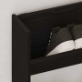 Armario Zapatero con estante Roble Negro 85 x 18 x 90 cm en Zapateros y organizadores de calzado | Comprar online en Foru.es
