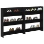 Armario Zapatero con estante 2 pcs Roble Negro 85 x 18 x 90 cm en Zapateros y organizadores de calzado | Comprar online en Foru.