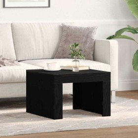 Mesa de Café Roble Negro 50 x 50 x 35 cm Madera de ingeniería en Mesas de centro | Comprar online en Foru.es