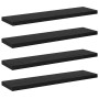 Tablero de Estantería 4 pcs Negro 40 x 10 x 1,5 cm en Estanterías | Comprar online en Foru.es