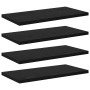 Tablero de Estantería 4 pcs Negro 40 x 20 x 1,5 cm en Estanterías | Comprar online en Foru.es