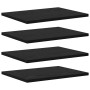 Tablero de Estantería 4 pcs Negro 40 x 30 x 1,5 cm en Estanterías | Comprar online en Foru.es