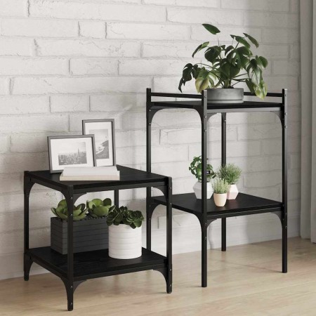 Tablero de Estantería 4 pcs Negro 40 x 40 x 1,5 cm en Estanterías | Comprar online en Foru.es