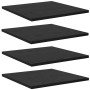 Tablero de Estantería 4 pcs Negro 40 x 40 x 1,5 cm en Estanterías | Comprar online en Foru.es