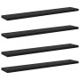 Tablero de Estantería 4 pcs Negro 60 x 10 x 1,5 cm en Estanterías | Comprar online en Foru.es
