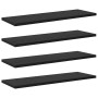 Tablero de Estantería 4 pcs Negro 60 x 20 x 1,5 cm en Estanterías | Comprar online en Foru.es