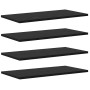Tablero de Estantería 4 pcs Negro 60 x 30 x 1,5 cm en Estanterías | Comprar online en Foru.es