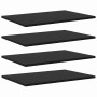 Tablero de Estantería 4 pcs Negro 60 x 40 x 1,5 cm en Estanterías | Comprar online en Foru.es