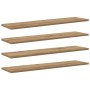 Tablero de Estantería 4 pcs Marrón 80 x 20 x 1,5 cm en Estanterías | Comprar online en Foru.es