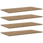 Tablero de Estantería 4 pcs Marrón 80 x 40 x 1,5 cm en Estanterías | Comprar online en Foru.es