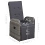 Juego de comedor de jardín 3 piezas gris de vidaXL, Conjuntos de jardín - Ref: Foro24-3068712, Precio: 438,78 €, Descuento: %