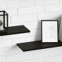 Tablero de Estantería 4 pcs Negro 100 x 20 x 1,5 cm en Librerías y estanterías | Comprar online en Foru.es