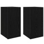 Mueble de TV de Pared 2 pcs Roble Negro 30,5 x 30 x 60 cm en Muebles TV | Comprar online en Foru.es