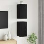 Mueble de TV de Pared 2 pcs Roble Negro 30,5 x 30 x 60 cm en Muebles TV | Comprar online en Foru.es
