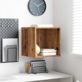 Armario de Pared con estante Madera vieja 37 x 37 x 37 cm en Estanterías | Comprar online en Foru.es