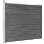 Set de paneles de valla WPC negro 353x146 cm de vidaXL, Paneles de vallas - Ref: Foro24-3070459, Precio: 416,01 €, Descuento: %