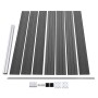 Set de paneles de valla WPC negro 353x146 cm de vidaXL, Paneles de vallas - Ref: Foro24-3070459, Precio: 390,39 €, Descuento: %
