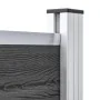 Set de paneles de valla WPC negro 353x146 cm de vidaXL, Paneles de vallas - Ref: Foro24-3070459, Precio: 416,01 €, Descuento: %