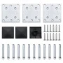 Set de paneles de valla WPC negro 353x146 cm de vidaXL, Paneles de vallas - Ref: Foro24-3070459, Precio: 416,01 €, Descuento: %
