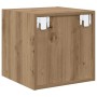 Armario de Pared 2 pcs Roble artesanal 37 x 37 x 37 cm en Estanterías | Comprar online en Foru.es