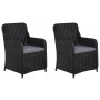 Juego de comedor para jardín 3 piezas negro de vidaXL, Conjuntos de jardín - Ref: Foro24-3068714, Precio: 365,18 €, Descuento: %