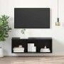 Conjunto de mueble de TV Roble Negro 37 x 37 x 107 cm en Muebles TV | Comprar online en Foru.es