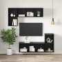 Conjunto de mueble de TV Roble Negro 37 x 37 x 107 cm en Muebles TV | Comprar online en Foru.es