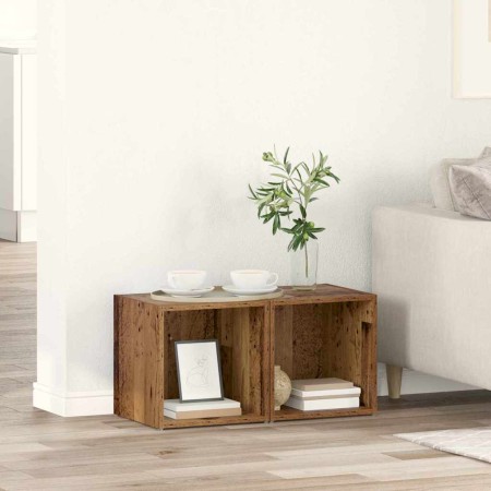 Conjunto de mueble de TV 2 pcs Madera Vieja 37 x 35 x 37,5 cm en Muebles TV | Comprar online en Foru.es