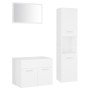 Juego de muebles de baño madera de ingeniería blanco de vidaXL, Muebles de baño - Ref: Foro24-3070955, Precio: 117,38 €, Desc...