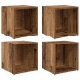 Conjunto de mueble de TV 4 pcs Madera Vieja 37 x 35 x 37,5 cm en Muebles TV | Comprar online en Foru.es