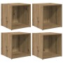 Conjunto de mueble de TV 4 pcs Roble artesanal en Muebles TV | Comprar online en Foru.es