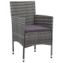 Juego de comedor de jardín 7 piezas ratán sintético gris de vidaXL, Conjuntos de jardín - Ref: Foro24-3070752, Precio: 598,62...