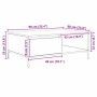 Mesa de Café Roble artisan 90 x 60 x 35 cm Madera contrachapada en Mesas de centro | Comprar online en Foru.es