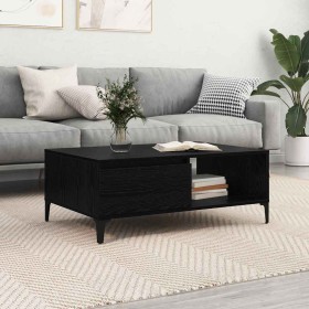 Mesa de Café Roble negro 90 x 60 x 35 cm Madera contrachapada en Mesas de centro | Comprar online en Foru.es