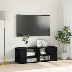Mueble para TV Montado en la Pared Roble negro 102 x 35 x 35 cm en Muebles TV | Comprar online en Foru.es