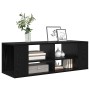 Mueble para TV Montado en la Pared Roble negro 102 x 35 x 35 cm en Muebles TV | Comprar online en Foru.es