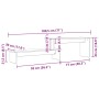 Conjunto de mueble de TV Roble artesanal 180 x 30 x 43 cm en Muebles TV | Comprar online en Foru.es