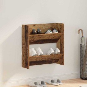 Armario Zapatero con estante Madera vieja 60 x 18 x 60 cm en Zapateros y organizadores de calzado | Comprar online en Foru.es