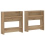 Armario Zapatero 2 pcs Roble artesanal 60 x 18 x 60 cm en Zapateros y organizadores de calzado | Comprar online en Foru.es
