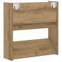 Armario Zapatero 2 pcs Roble artesanal 60 x 18 x 60 cm en Zapateros y organizadores de calzado | Comprar online en Foru.es