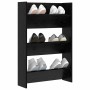 Armario Zapatero con estante Roble Negro 60 x 18 x 90 cm en Zapateros y organizadores de calzado | Comprar online en Foru.es