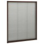 Mosquitera plisada para ventanas aluminio marrón 60x80cm de vidaXL, Mosquiteras para ventanas - Ref: Foro24-148653, Precio: 3...