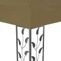 Cenador doble techo y tira de luz LED gris taupe 3x4 m 180 g/m² de vidaXL, Carpas y cenadores - Ref: Foro24-3070313, Precio: ...