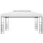 Cenador con tira de luces LED blanco 4x3x2,7 m de vidaXL, Carpas y cenadores - Ref: Foro24-3070307, Precio: 258,56 €, Descuen...
