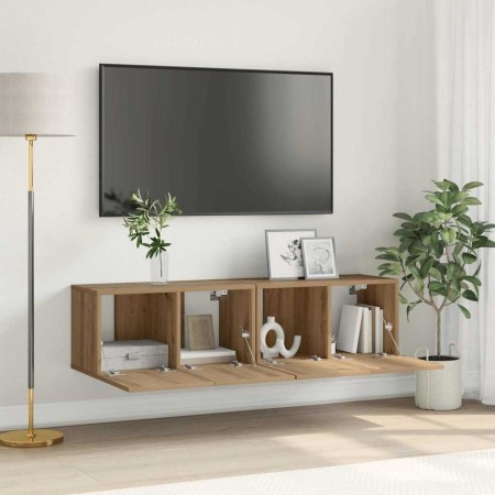 Conjunto de mueble de TV 2 pcs Marrón 60 x 30 x 30 cm en Muebles TV | Comprar online en Foru.es