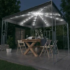 Cenador con tira de luces LED gris antracita 300x300 cm de vidaXL, Carpas y cenadores - Ref: Foro24-3070339, Precio: 267,31 €...